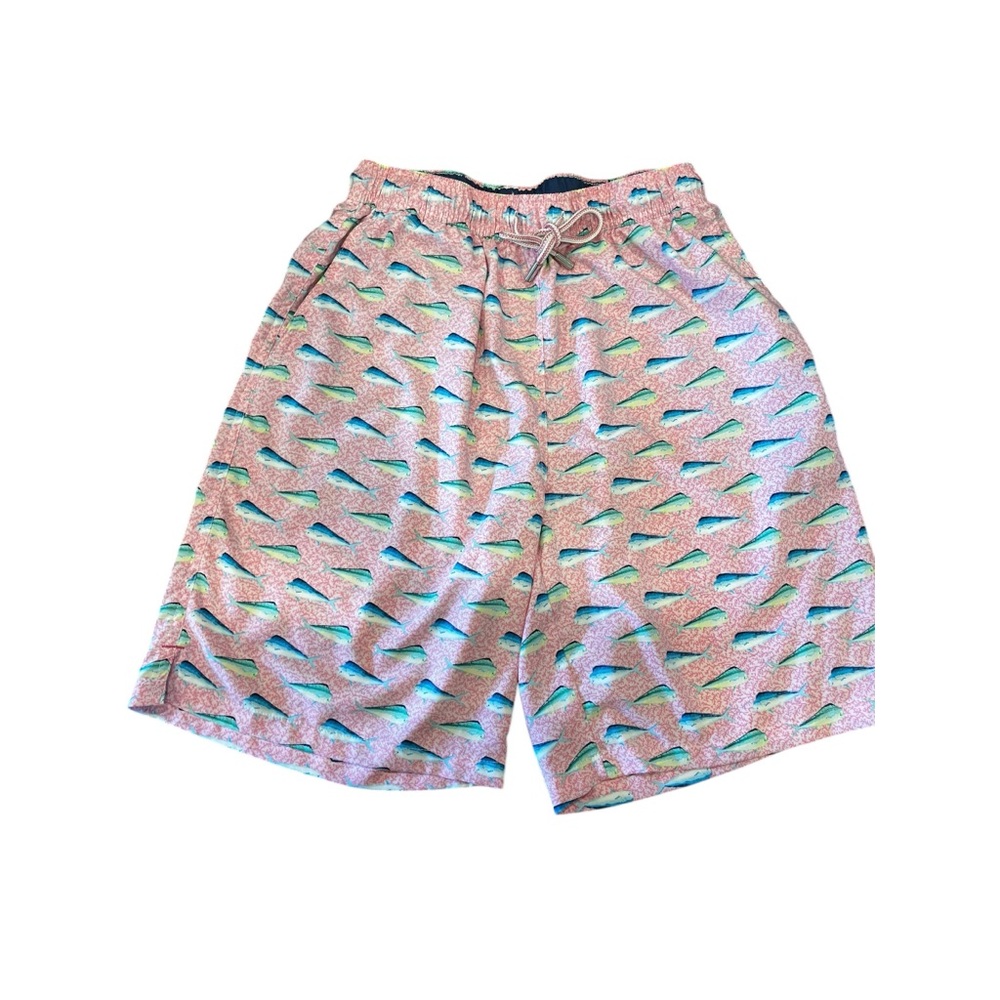 PETER MILLAR Pink Mahi Mahi‎ Seaside Swim Trunks